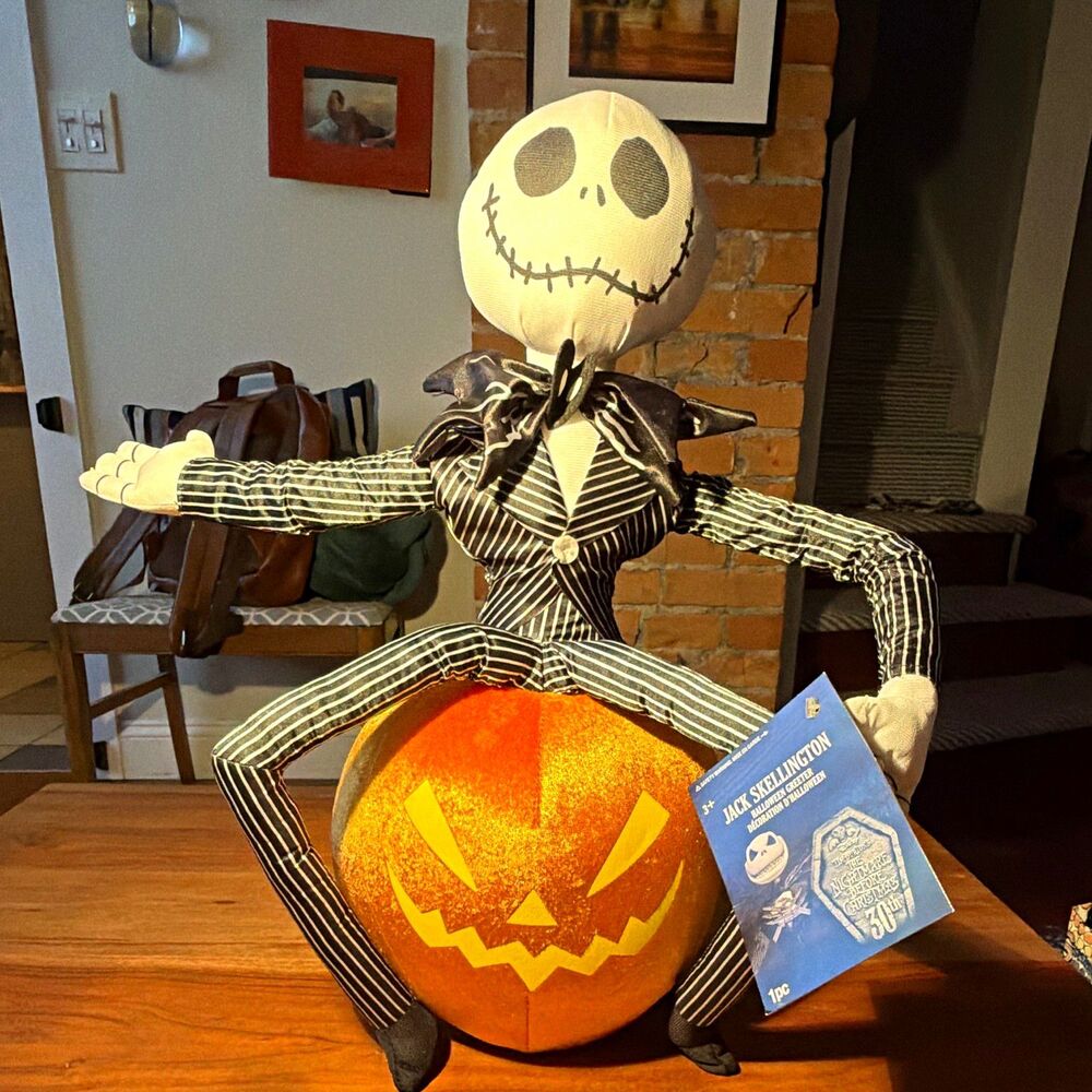 Disney Nightmare Before Christmas Jack Skellington Halloween Greeter